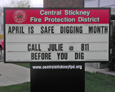 Call 811 Before you Dig.